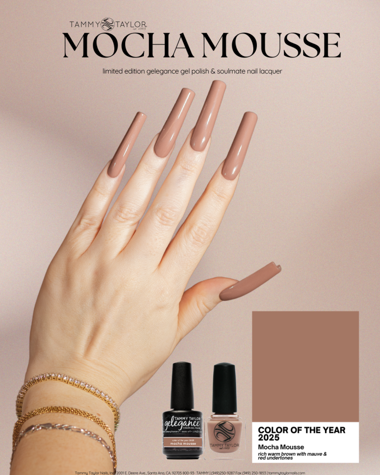 Color Of The Year 2025: Mocha Mousse Gelegance Gel Polish – Gelegance Gel Polish | Tammy Taylor Europe