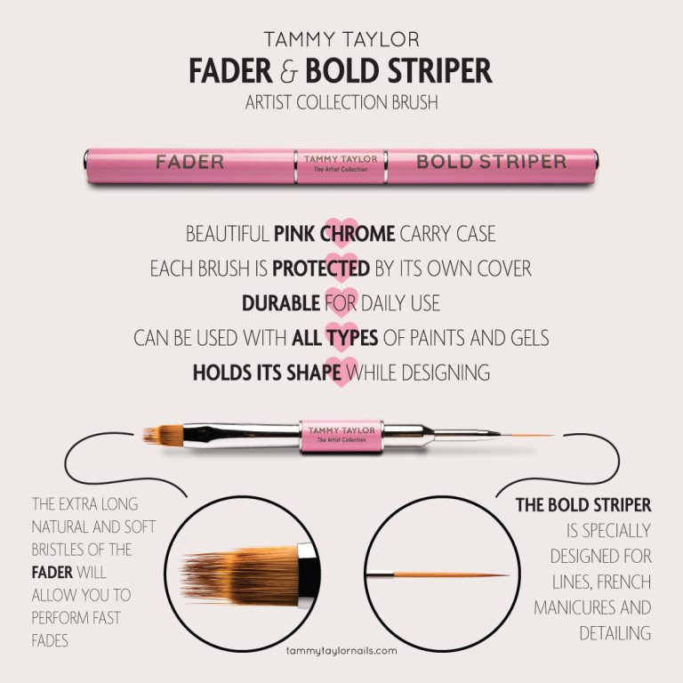 Fader & Bold Striper Artist Collection Brush – Brushes | Tammy Taylor Europe