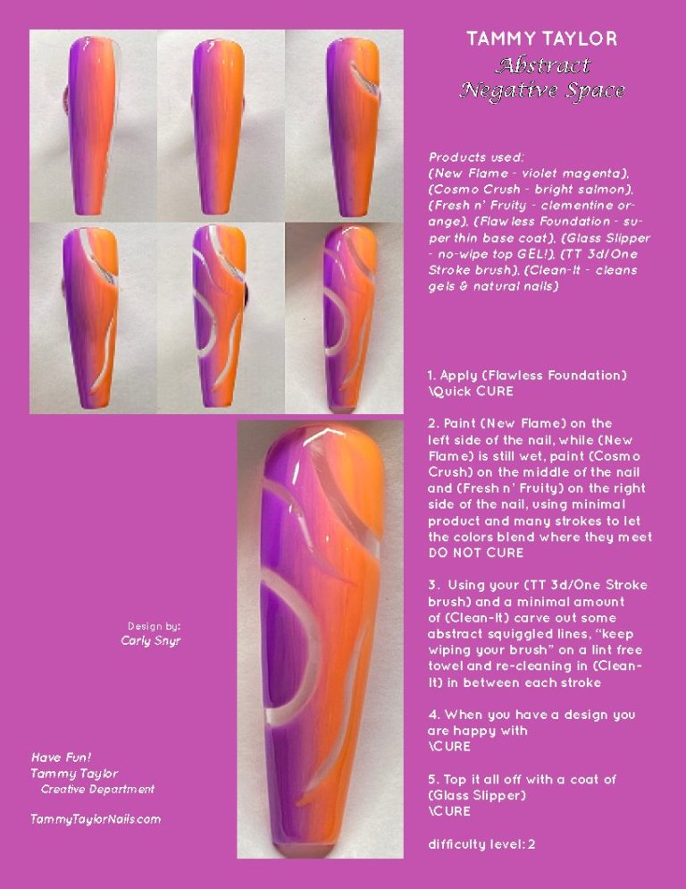 Abstract Negative Space Pack paso a paso – Gel System | Tammy Taylor Europe