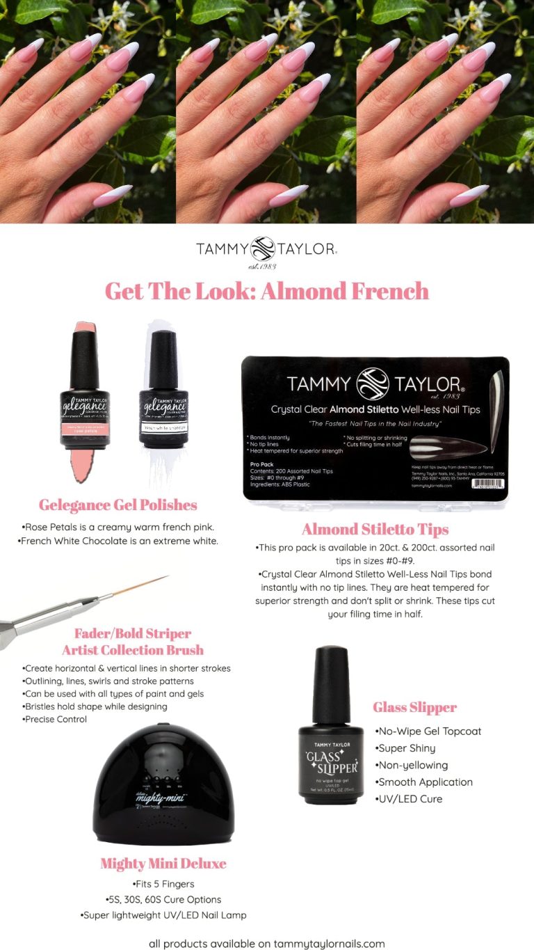 Almond French Kit de uñas – Gel System | Tammy Taylor Europe