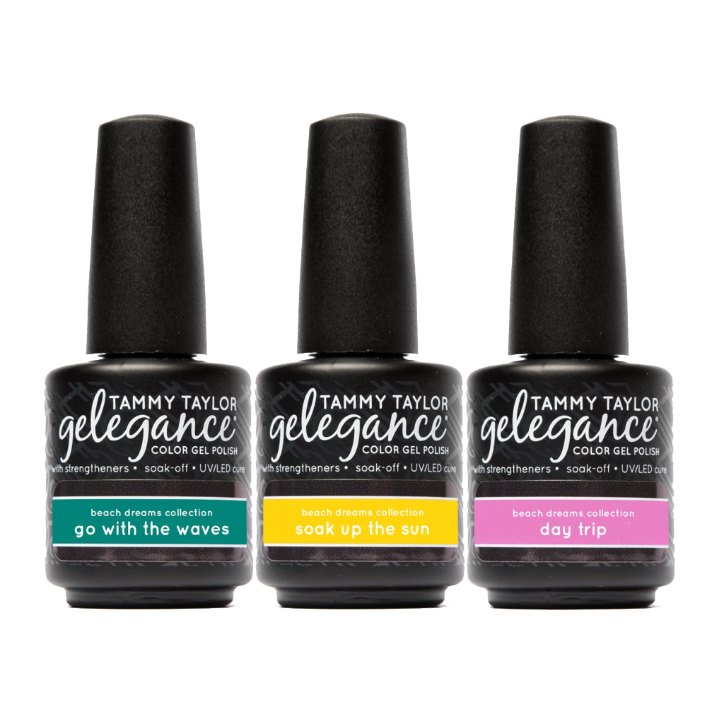 Beach Dreams Pack de esmalte en gel Gelegance – Gel System | Tammy Taylor Europe