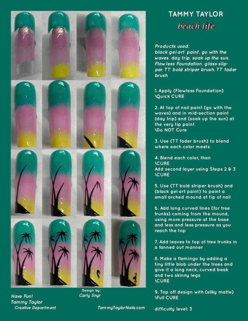 Beach Life Pack paso a paso – Gel System | Tammy Taylor Europe