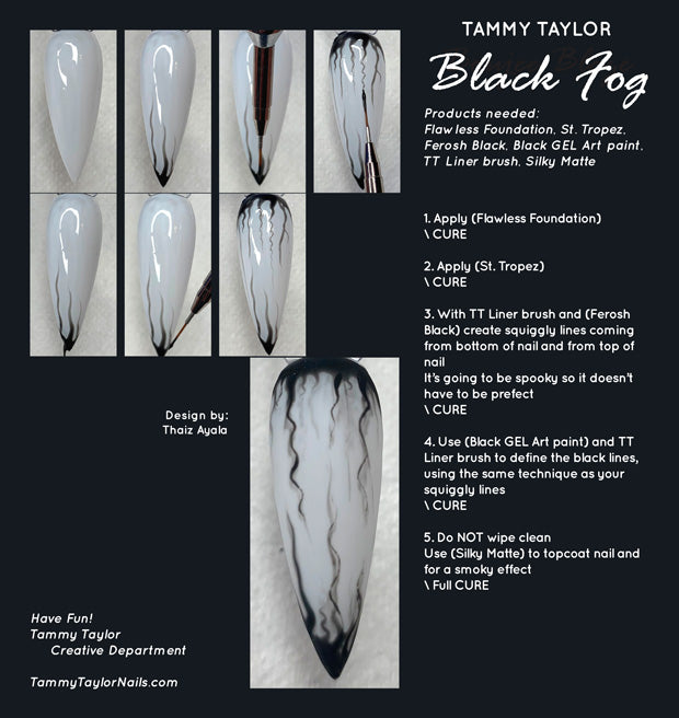 Black Fog Pack paso a paso – Gel System | Tammy Taylor Europe