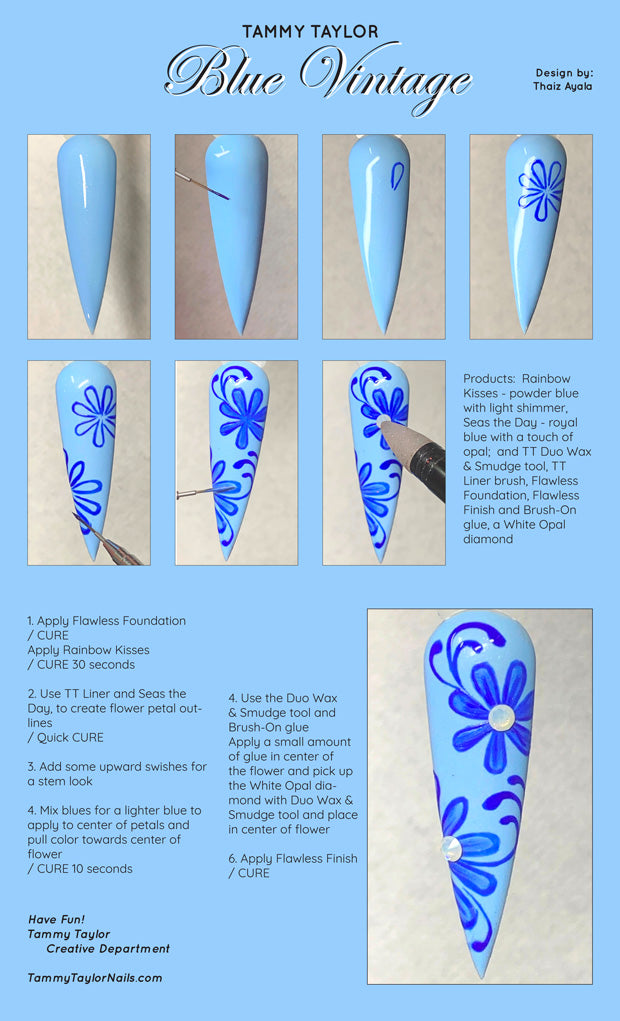 Blue Vintage Pack paso a paso – Gel System | Tammy Taylor Europe