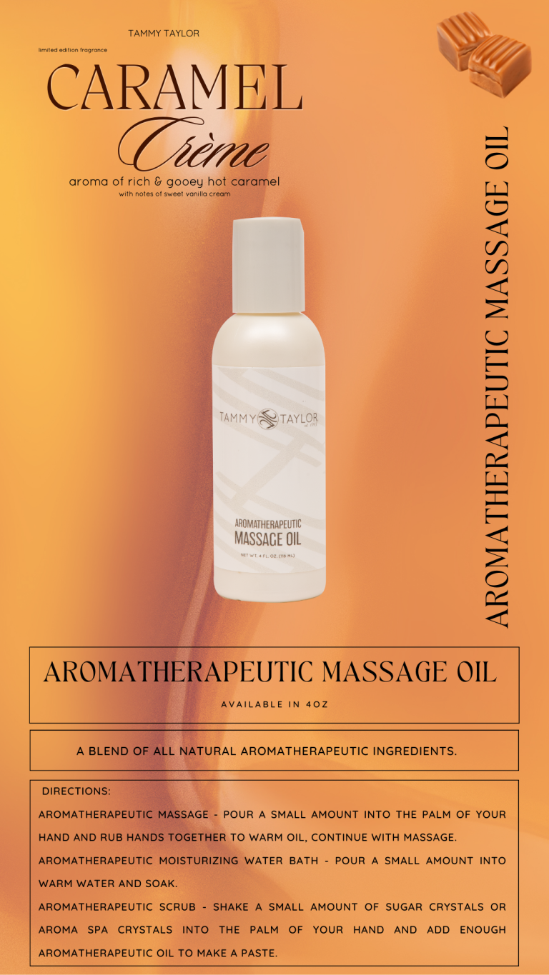 Caramel Crème Aromatherapeutic Massage Oil | Tammy Taylor Europe