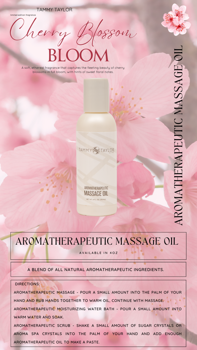 Cherry Blossom Bloom Aromatherapeutic Massage Oil | Tammy Taylor Europe