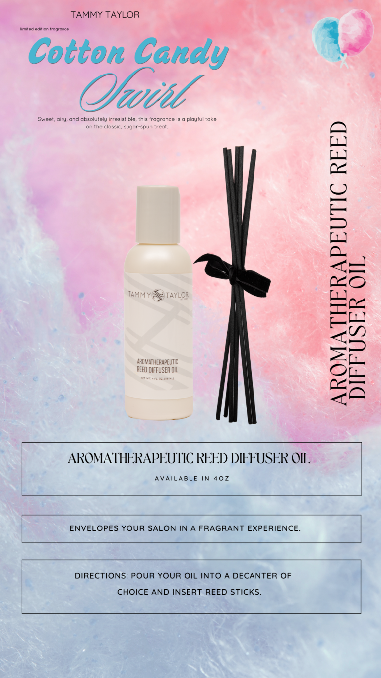 Cotton Candy Swirl Aromatherapeutic Reed Diffuser Oil | Tammy Taylor Europe