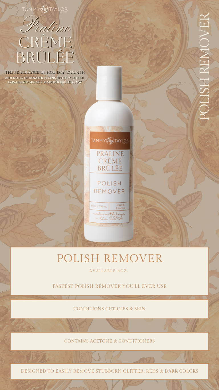 Praline Crème Brûlée Polish Remover | Tammy Taylor Europe