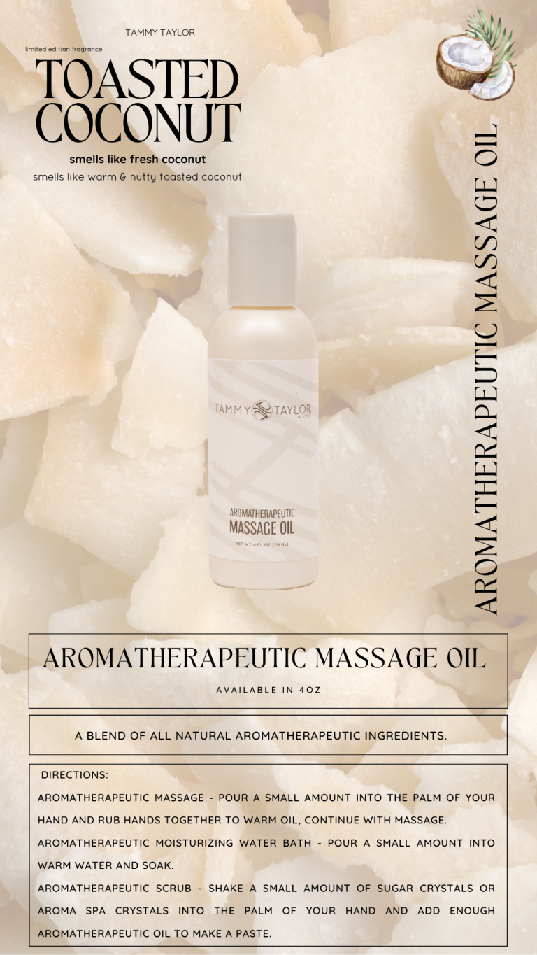 Toasted Coconut Aromatherapeutic Massage Oil | Tammy Taylor Europe