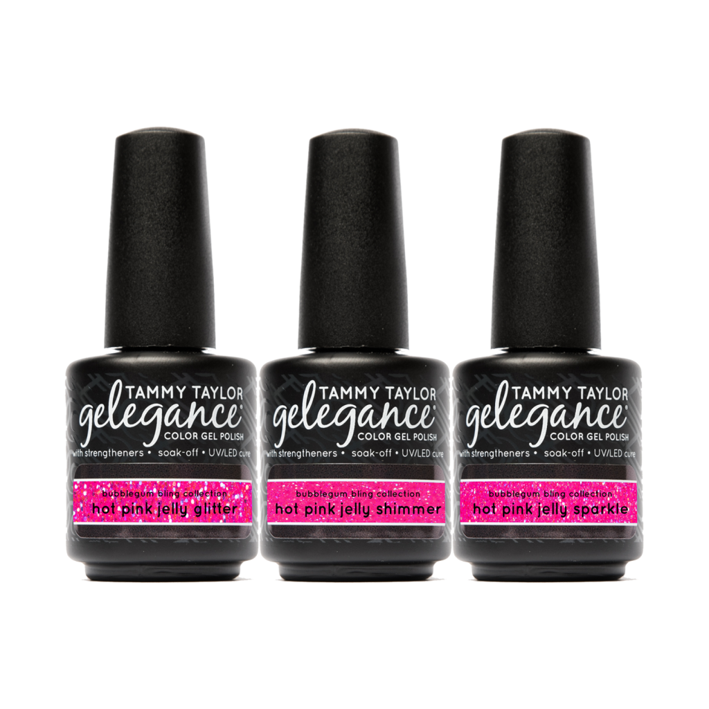 Bubblegum Bling Pack de esmalte en gel Gelegance – Gel System | Tammy Taylor Europe
