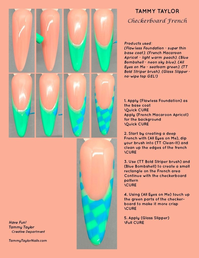 Checkerboard French Pack paso a paso – Gel System | Tammy Taylor Europe