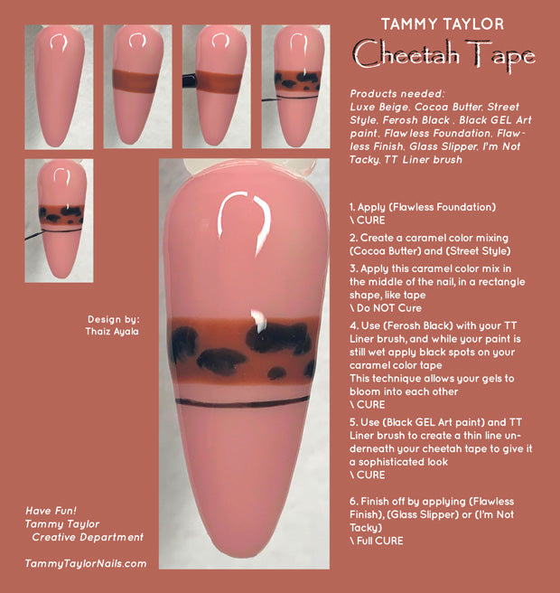 Cheetah Tape Pack paso a paso – Gel System | Tammy Taylor Europe