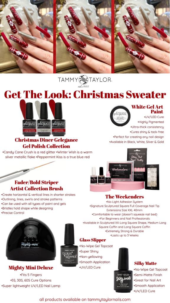 Christmas Sweater Kit de uñas – Gel System | Tammy Taylor Europe