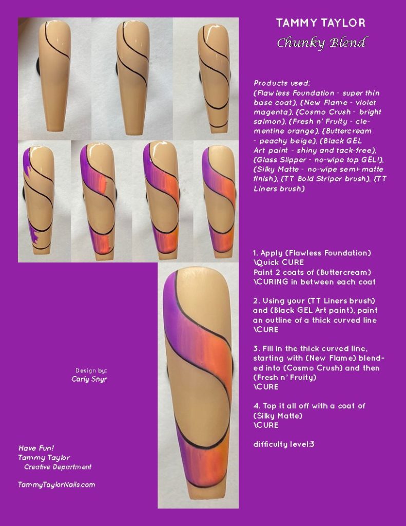 Chunky Blend Pack paso a paso – Gel System | Tammy Taylor Europe