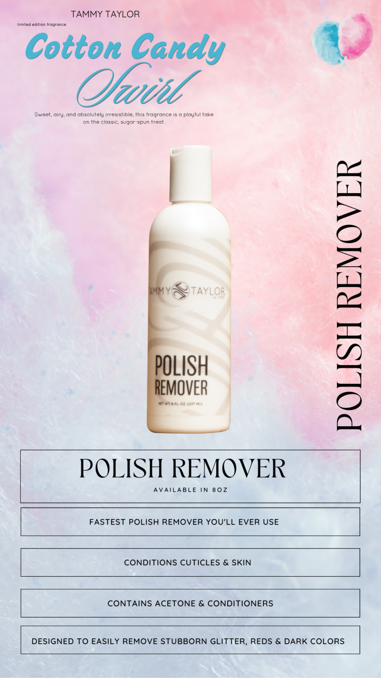 Cotton Candy Swirl Polish Remover | Tammy Taylor Europe