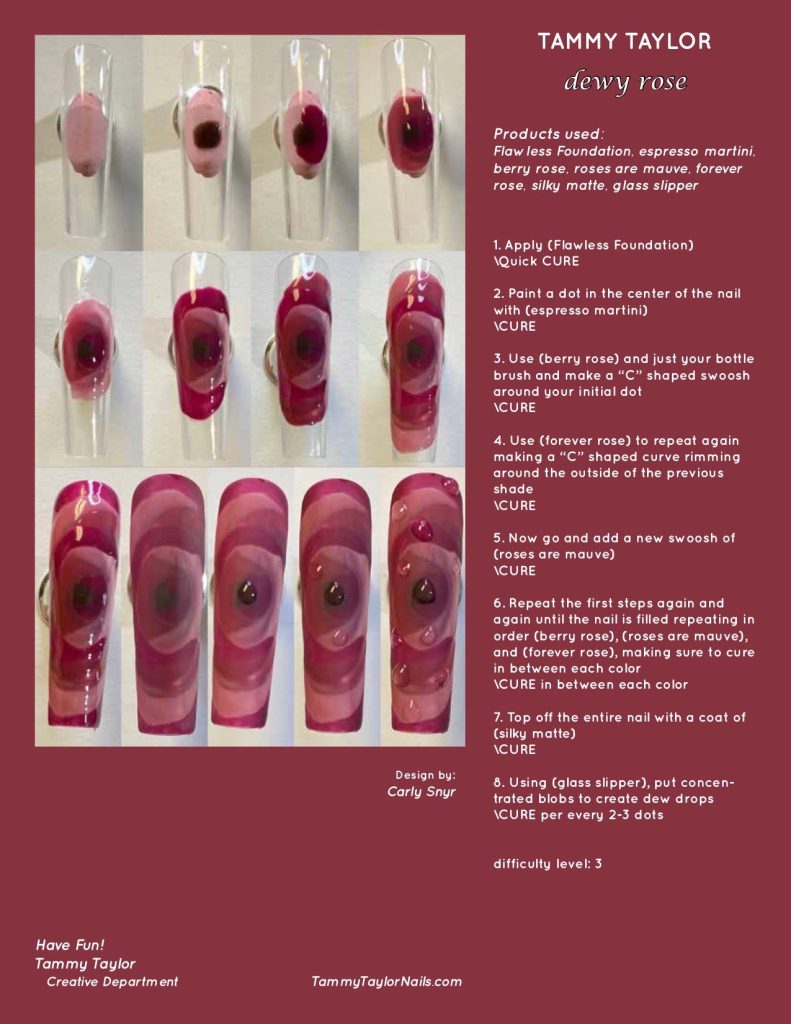 Dewy Rose Pack paso a paso – Gel System | Tammy Taylor Europe