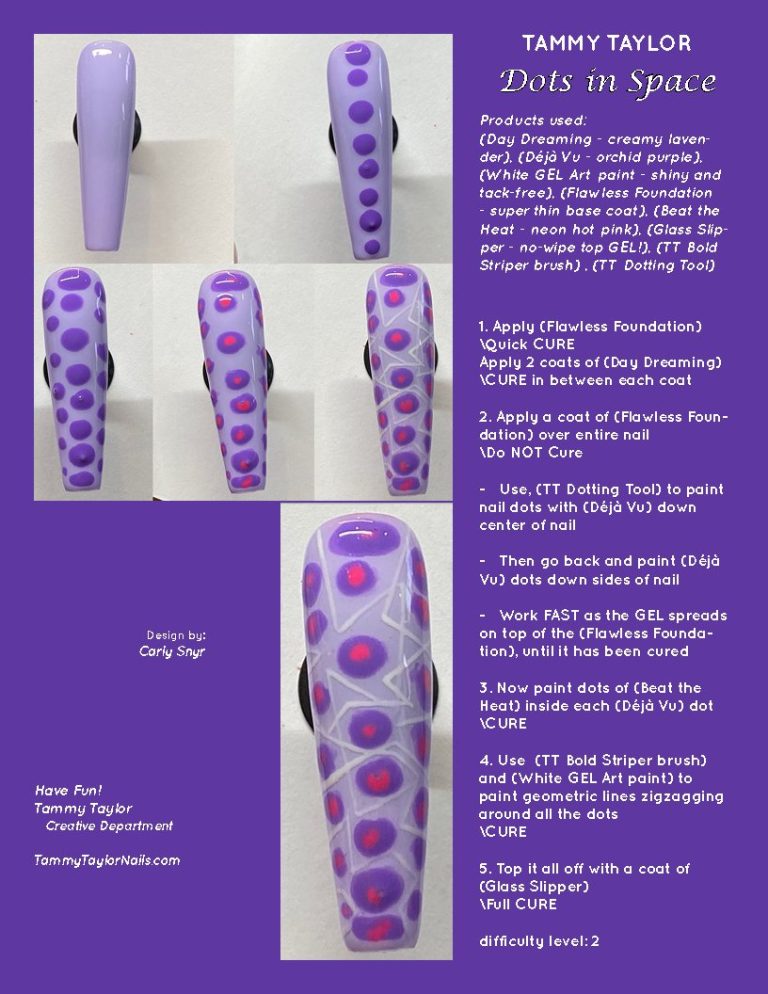 Dots in Space Pack paso a paso – Gel System | Tammy Taylor Europe