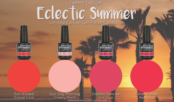 Eclectic Summer Colección completa – Gel System | Tammy Taylor Europe