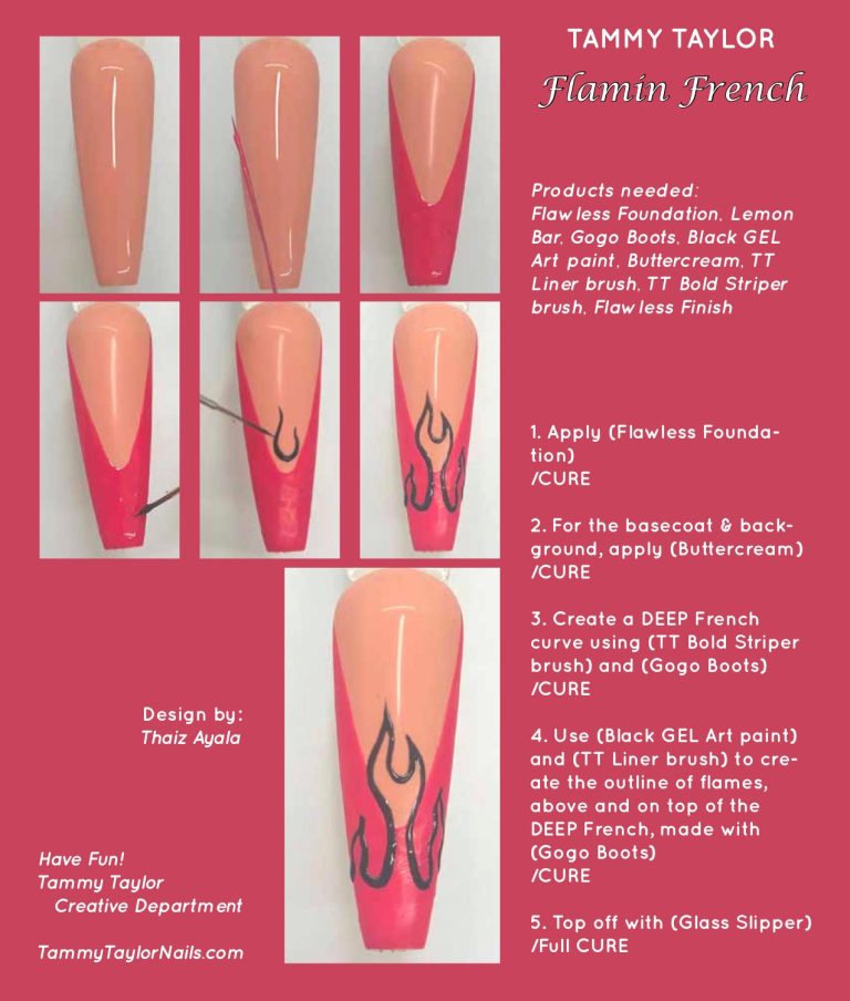 Flamin French Pack paso a paso – Gel System | Tammy Taylor Europe