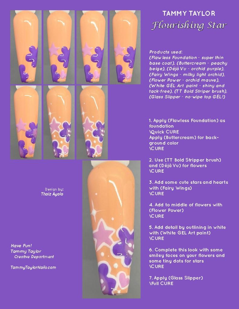 Flourishing Star Pack paso a paso – Gel System | Tammy Taylor Europe