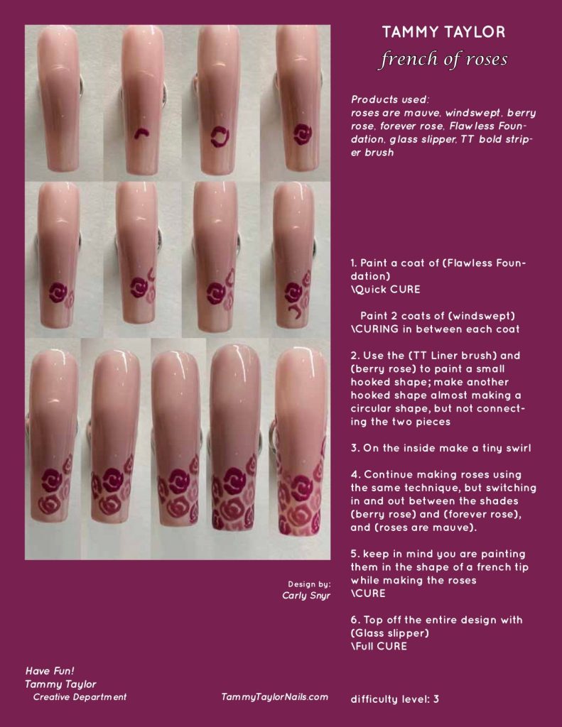 French of Roses Pack paso a paso – Gel System | Tammy Taylor Europe