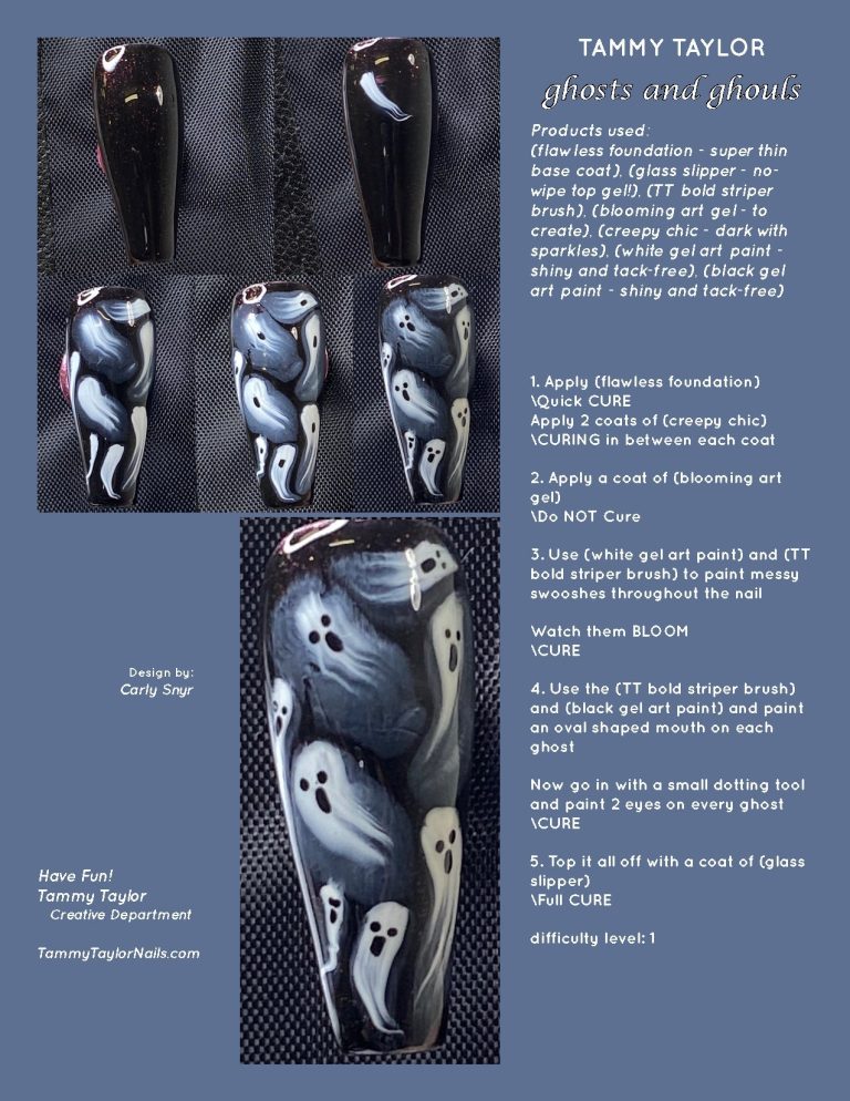 Ghosts and Ghouls Pack paso a paso – Gel System | Tammy Taylor Europe