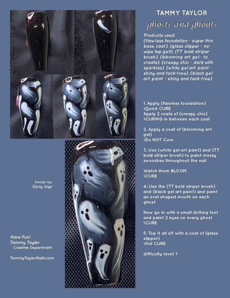 Ghosts and Ghouls Pack paso a paso – Gel System | Tammy Taylor Europe