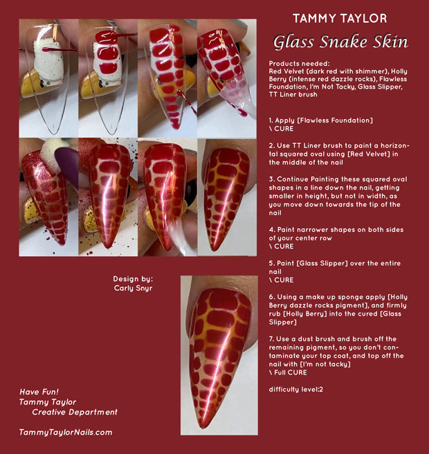 Glass Snake Skin Pack paso a paso – Gel System | Tammy Taylor Europe