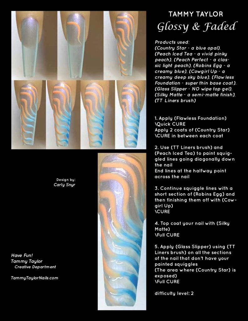 Glossy & Faded Pack paso a paso – Gel System | Tammy Taylor Europe