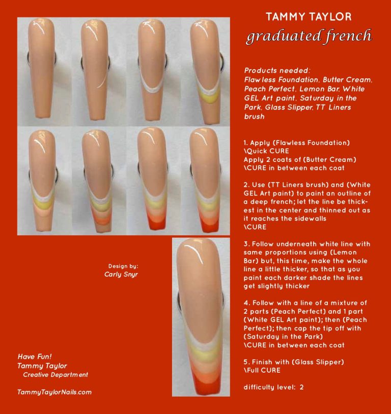 Graduated French Pack paso a paso – Gel System | Tammy Taylor Europe