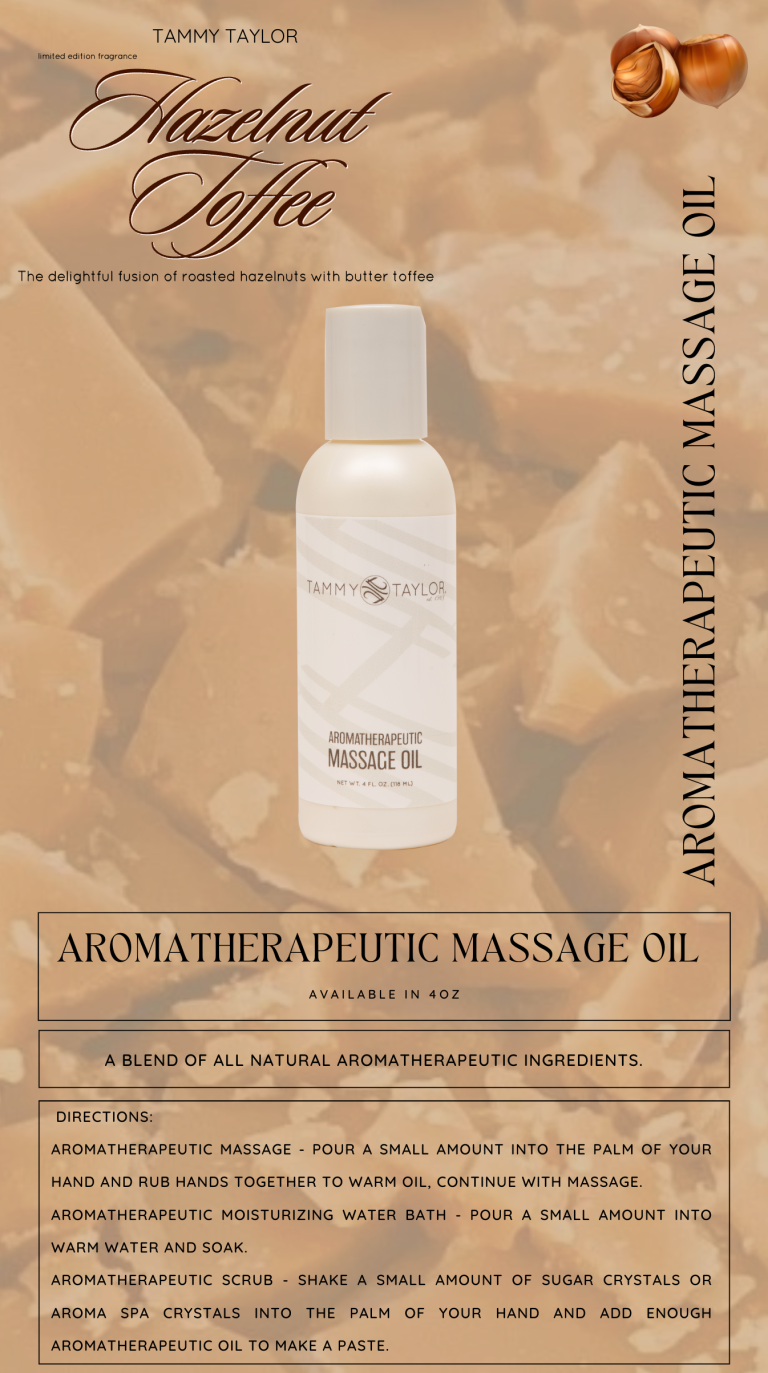 Hazelnut Toffee Aromatherapeutic Massage Oil | Tammy Taylor Europe