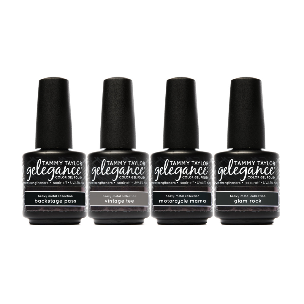 Heavy Metal Pack de esmalte en gel Gelegance – Gel System | Tammy Taylor Europe