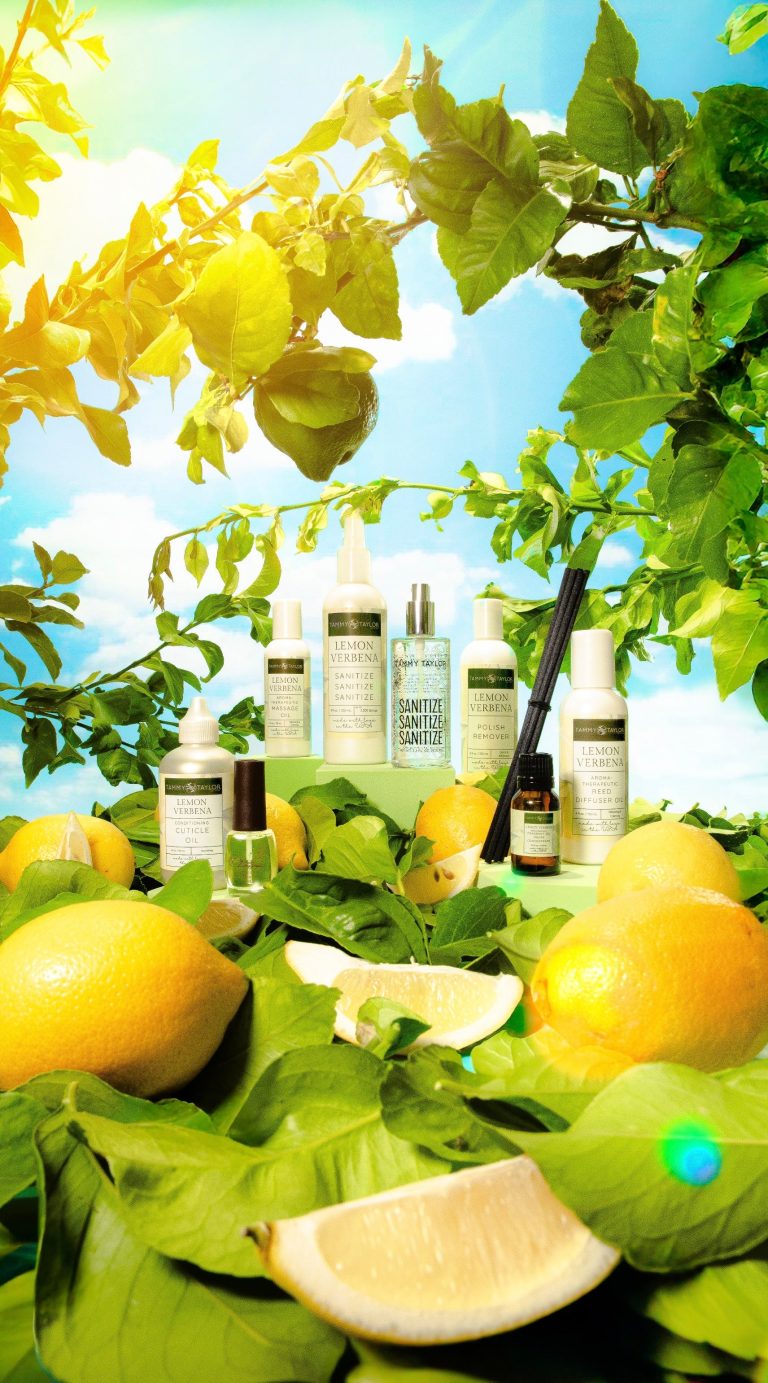 Lemon Verbena Glass Spray Sanitize – Gel System | Tammy Taylor Europe