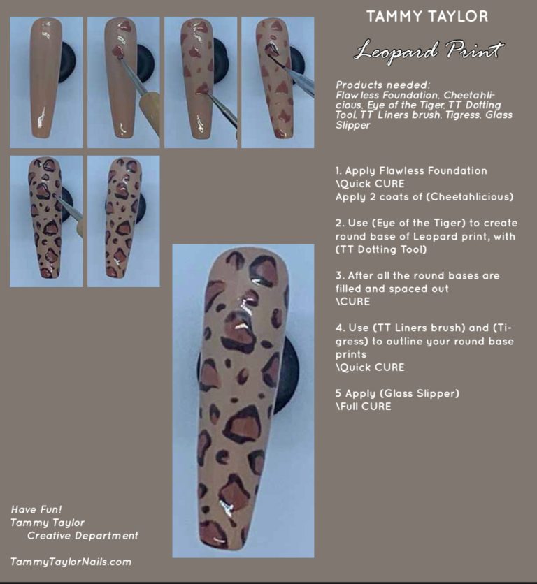 Leopard Print Pack paso a paso – Gel System | Tammy Taylor Europe