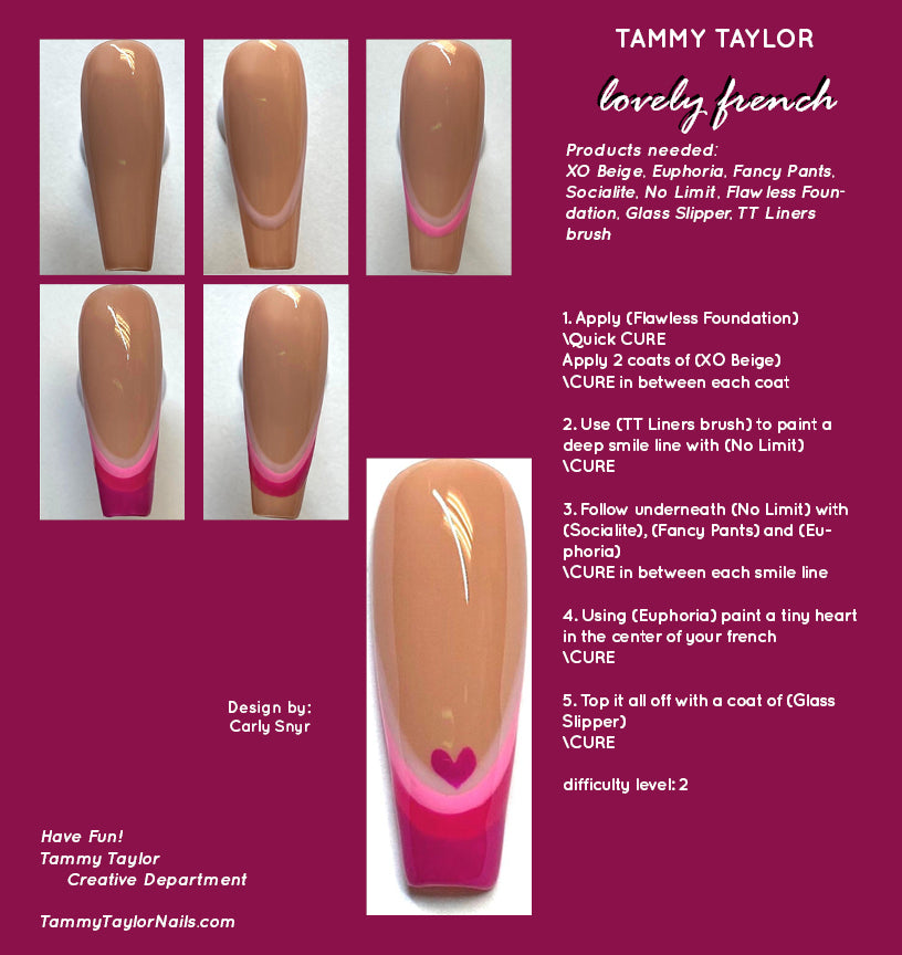 Lovely French Pack paso a paso – Gel System | Tammy Taylor Europe