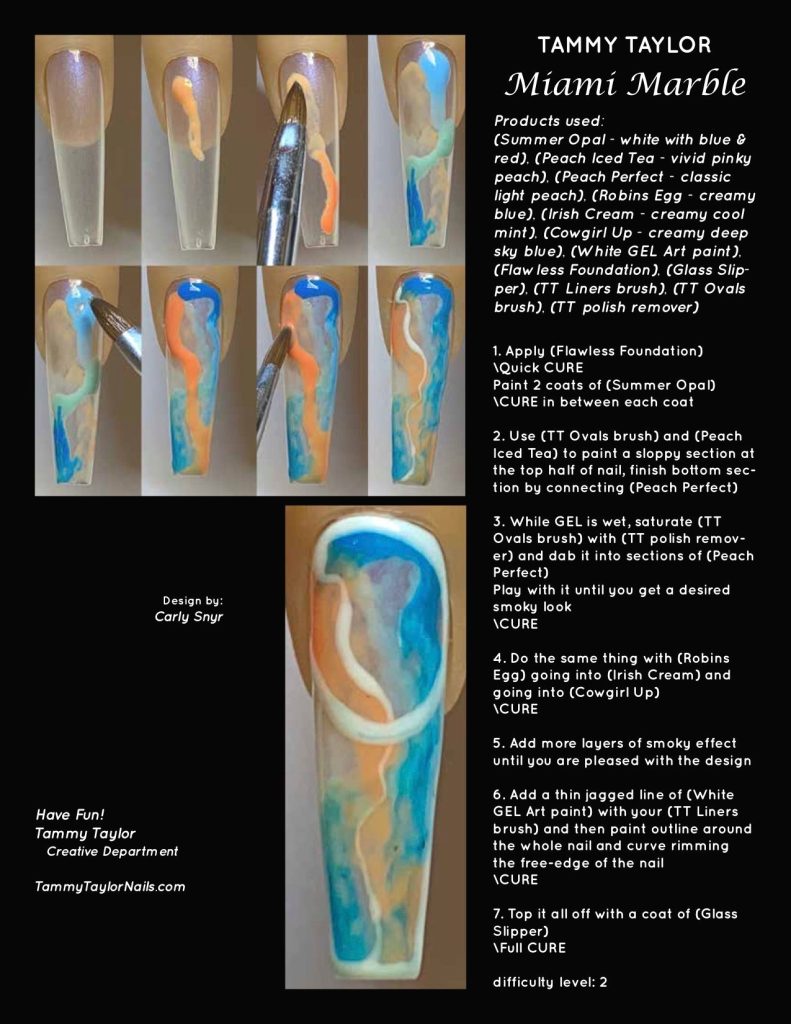 Miami Marble Pack paso a paso – Gel System | Tammy Taylor Europe