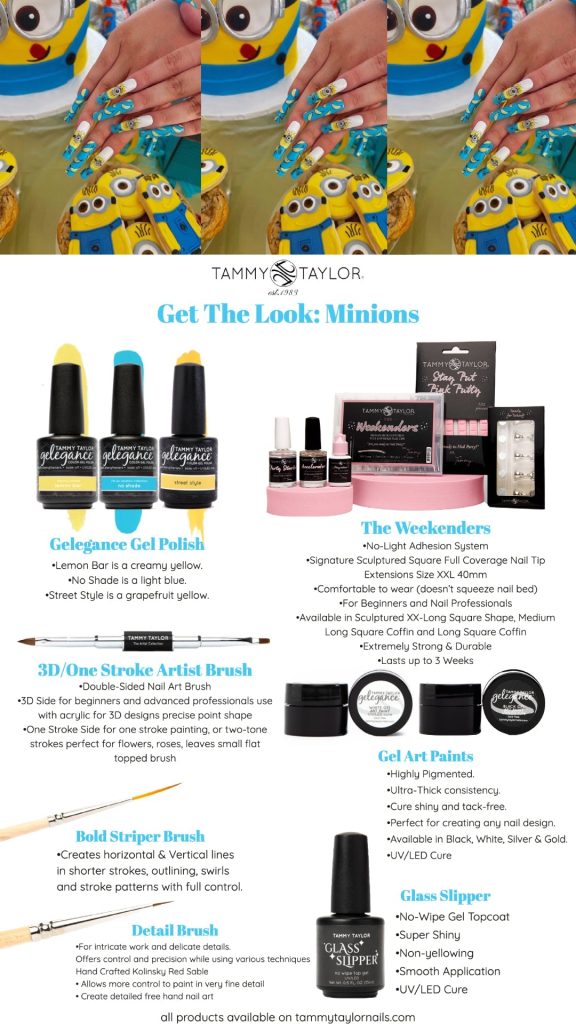 Minions Kit de uñas – Gel System | Tammy Taylor Europe