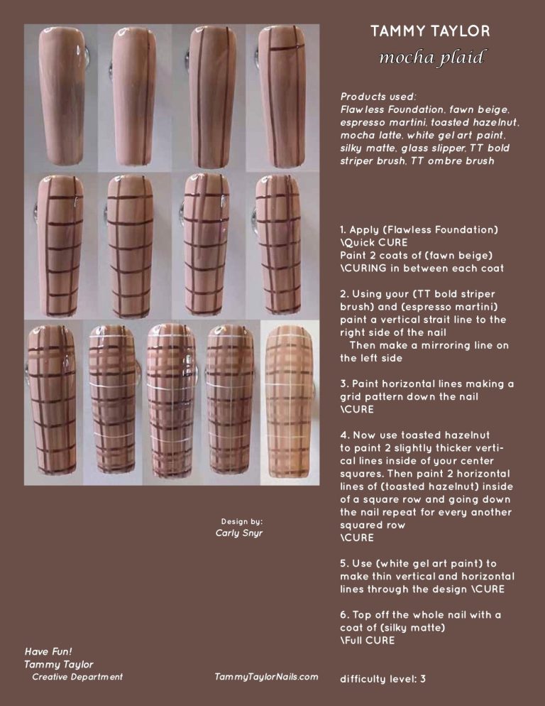 Mocha Plaid Pack paso a paso – Gel System | Tammy Taylor Europe
