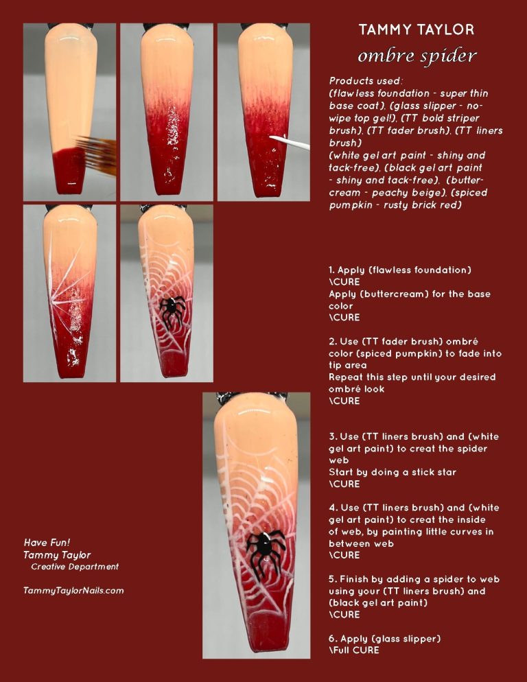 Ombre Spider Pack paso a paso – Gel System | Tammy Taylor Europe
