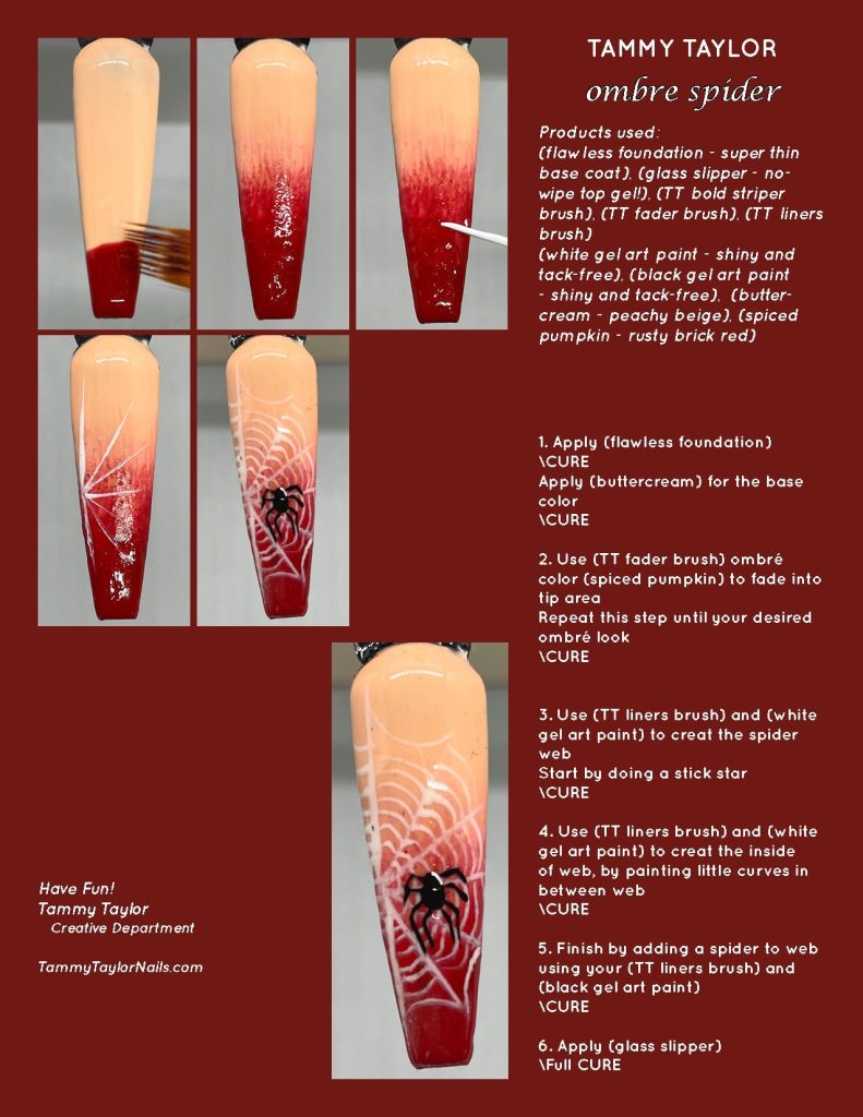 Ombre Spider Pack paso a paso – Gel System | Tammy Taylor Europe