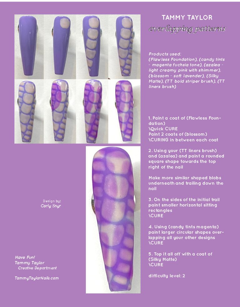 Overlapping Patterns Pack paso a paso – Gel System | Tammy Taylor Europe
