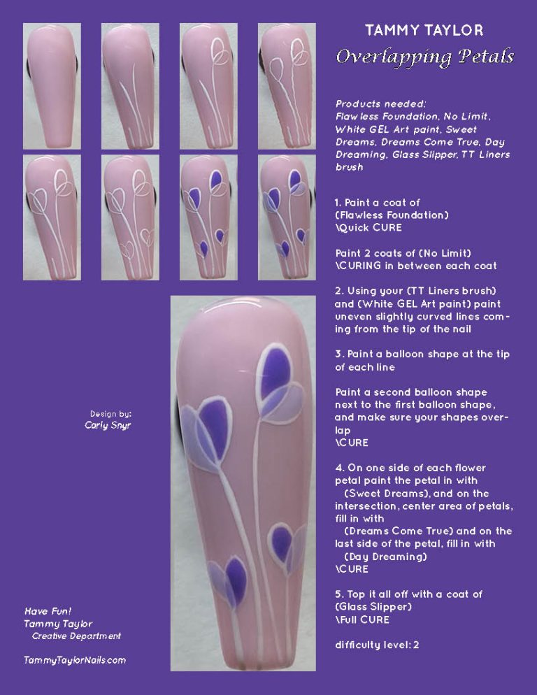 Overlapping Petals Pack paso a paso – Gel System | Tammy Taylor Europe