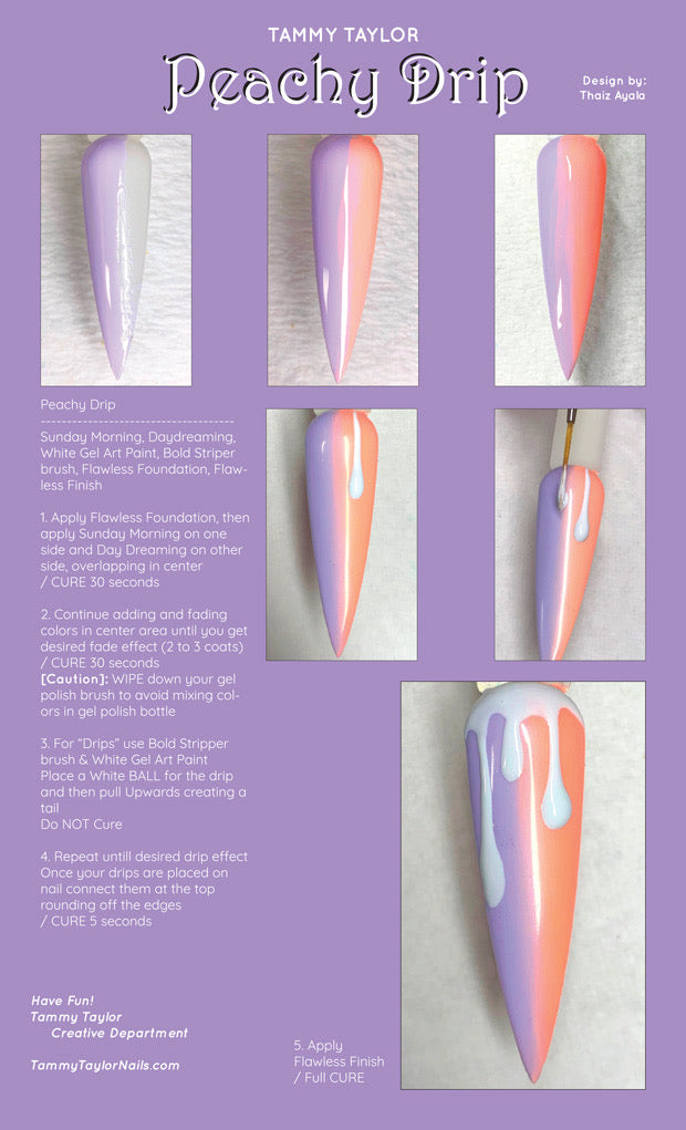 Peachy Drip Pack paso a paso – Gel System | Tammy Taylor Europe