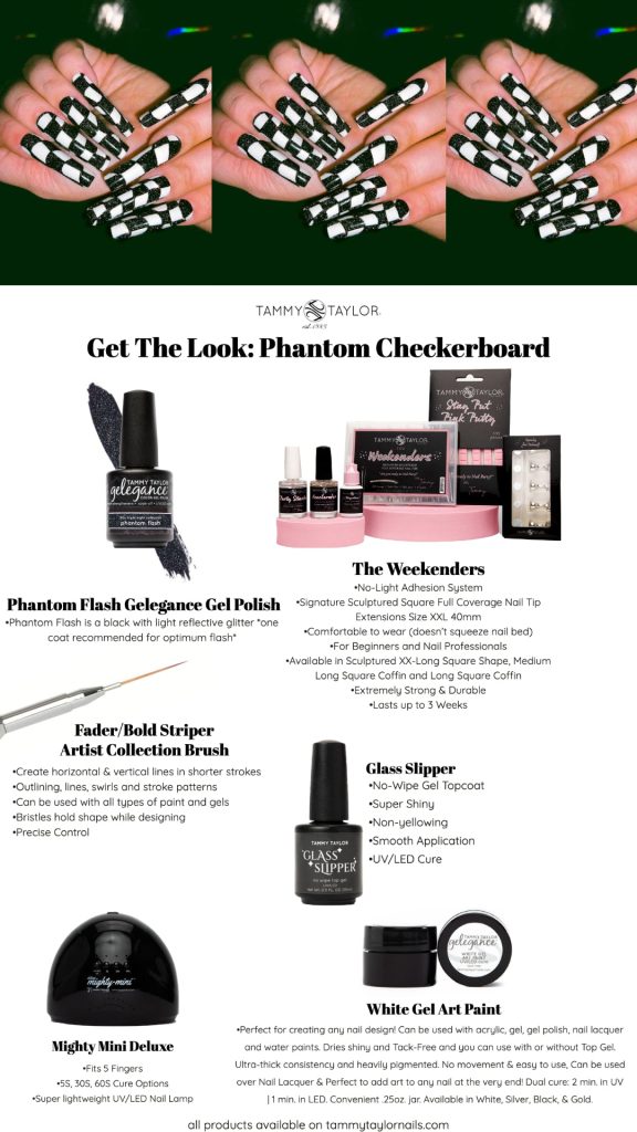 Phantom Checkerboard Kit de uñas – Gel System | Tammy Taylor Europe