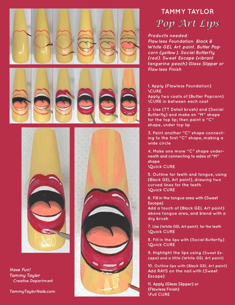 Pop Art Lips Step by Step Bundle – Gel System | Tammy Taylor Europe