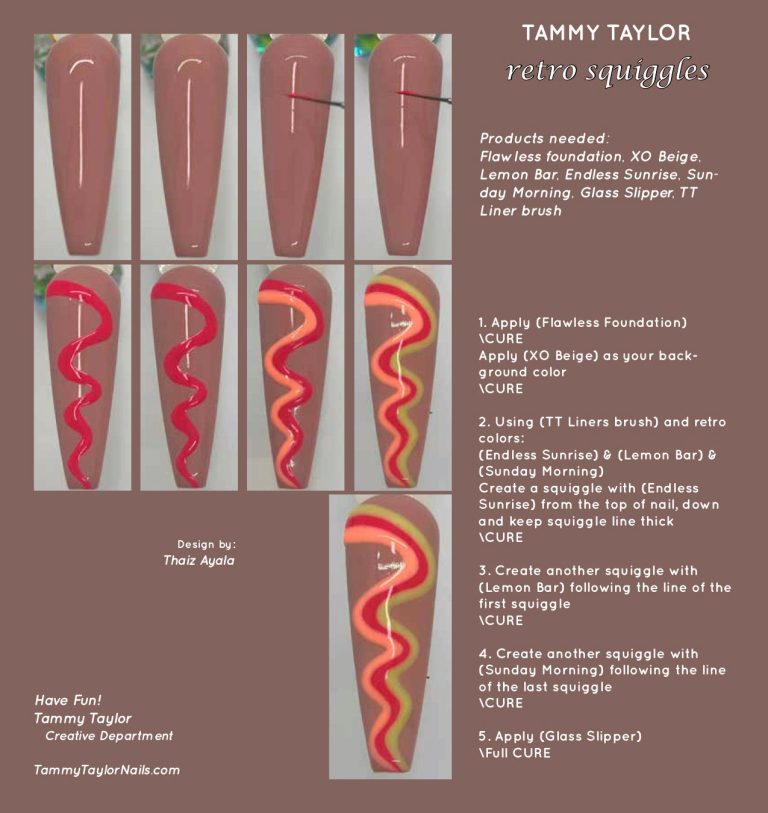 Retro Squiggles Step by Step Bundle – Gel System | Tammy Taylor Europe