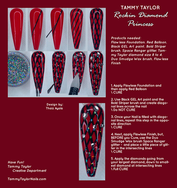 Rockin Diamond Princess Step By Step Bundle – Gel System | Tammy Taylor Europe