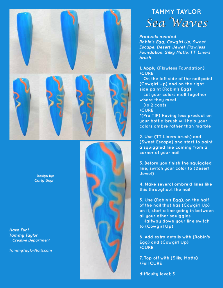 Sea Waves Step by Step Bundle – Gel System | Tammy Taylor Europe