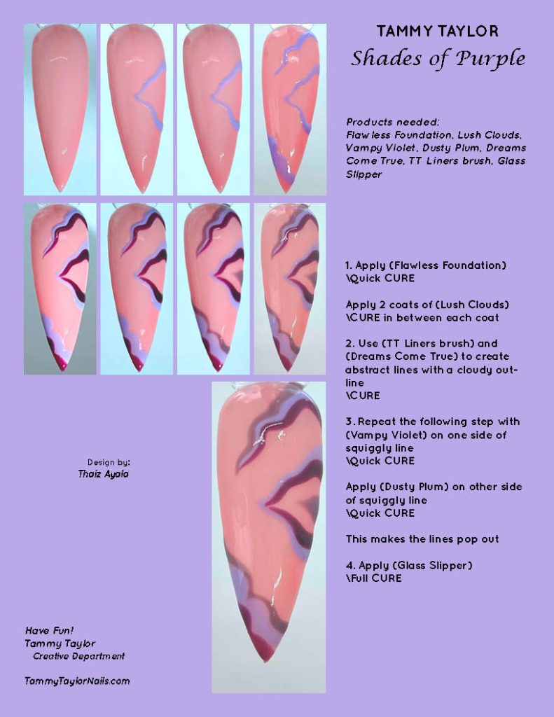Shades of Purple Step By Step Bundle – Gel System | Tammy Taylor Europe