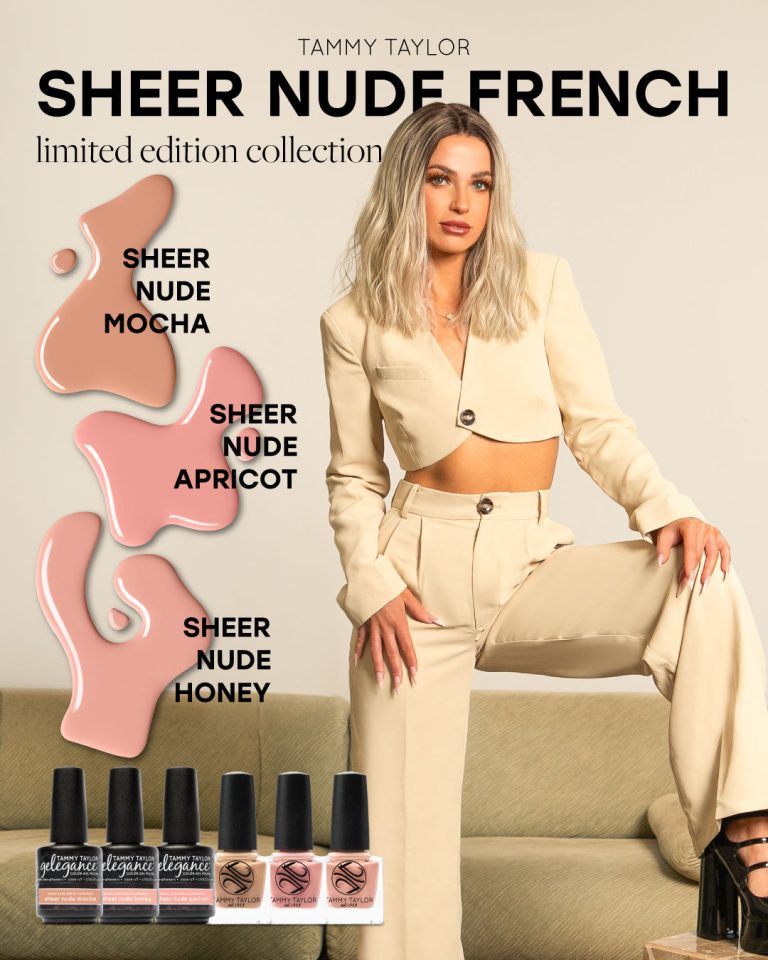 Sheer Nude Apricot Nail Lacquer – Gel System | Tammy Taylor Europe